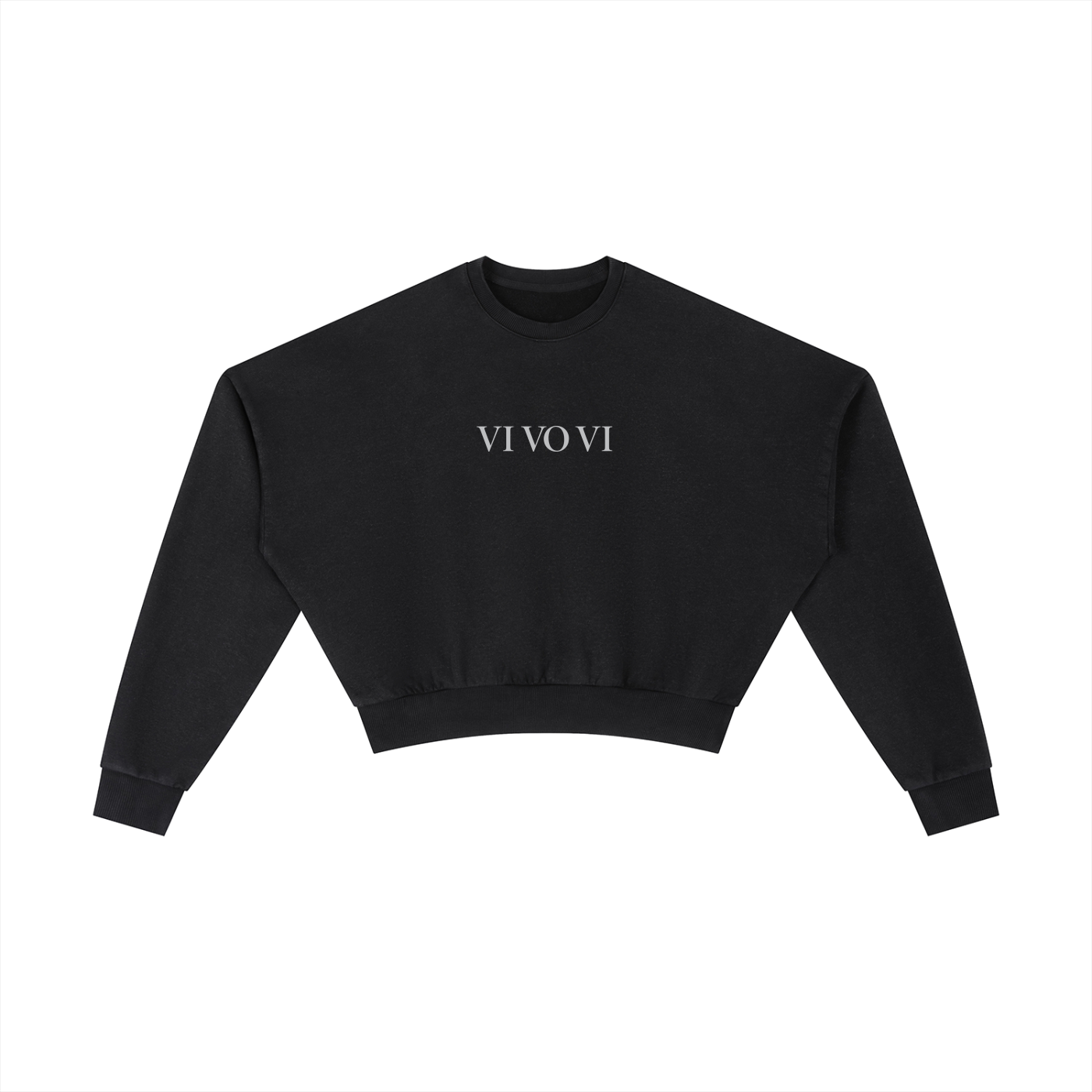 Vi Vo Vi Women's Vintage Washed Cropped Sweatshirt