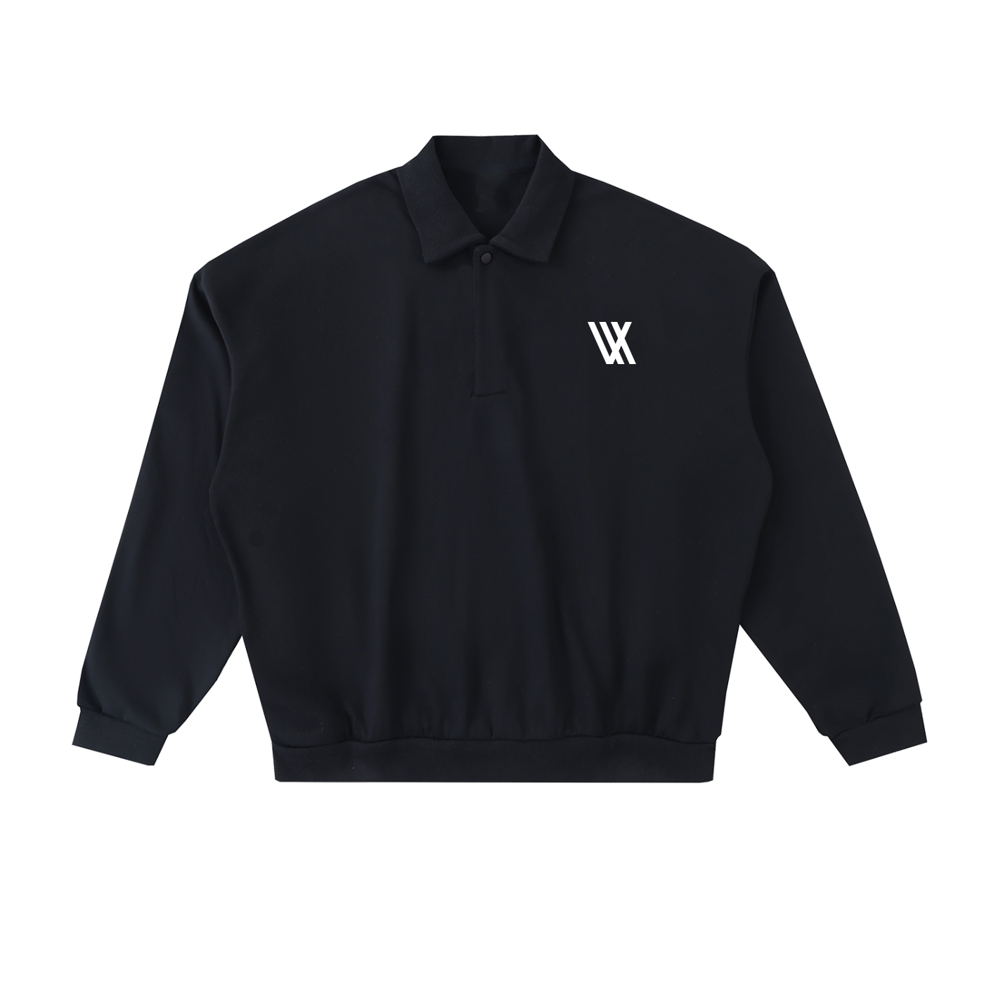 Premium Logo Heavyweight Fleece Polo Sweatshirt