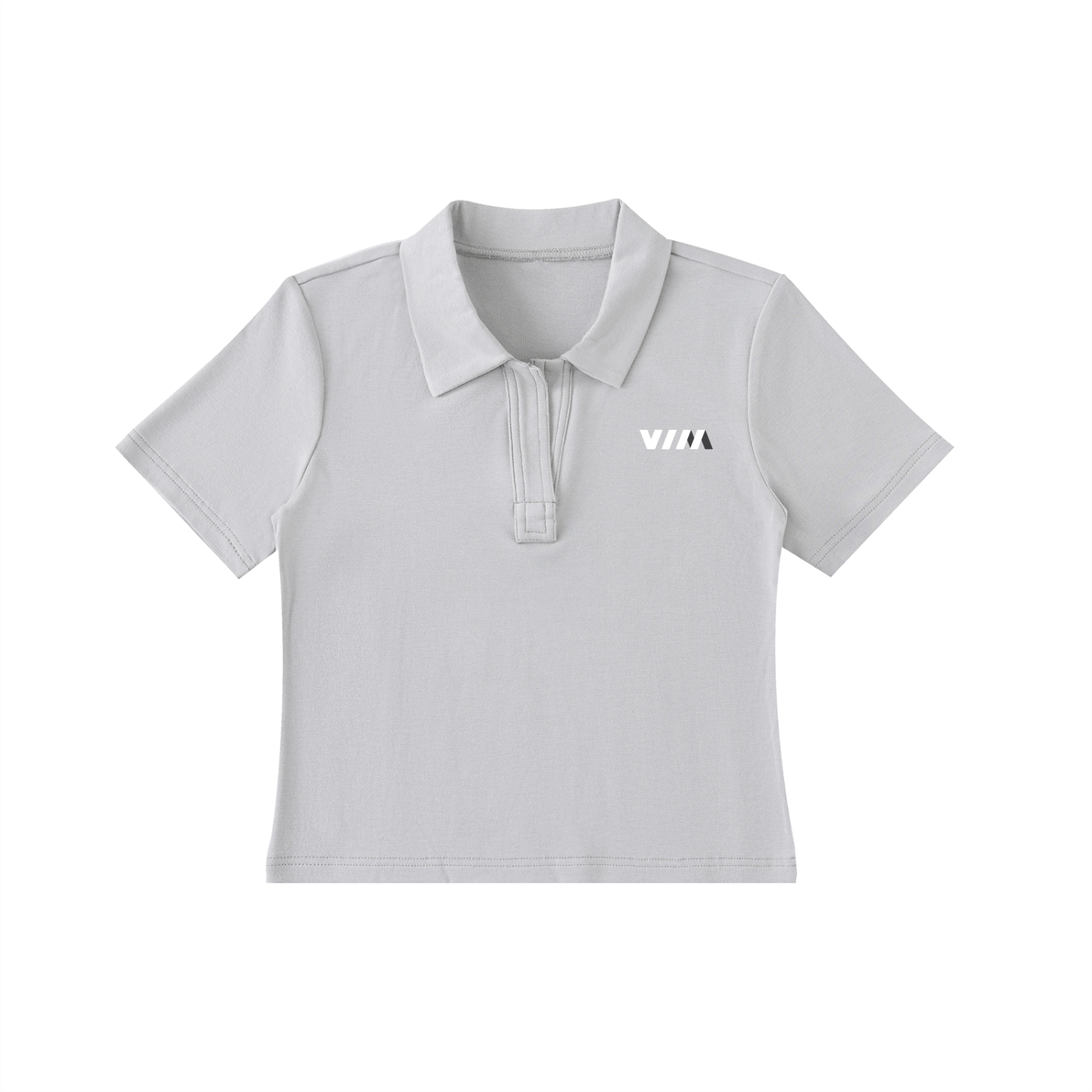 VIM Women's Bodycon Short Sleeve Polo Shirt