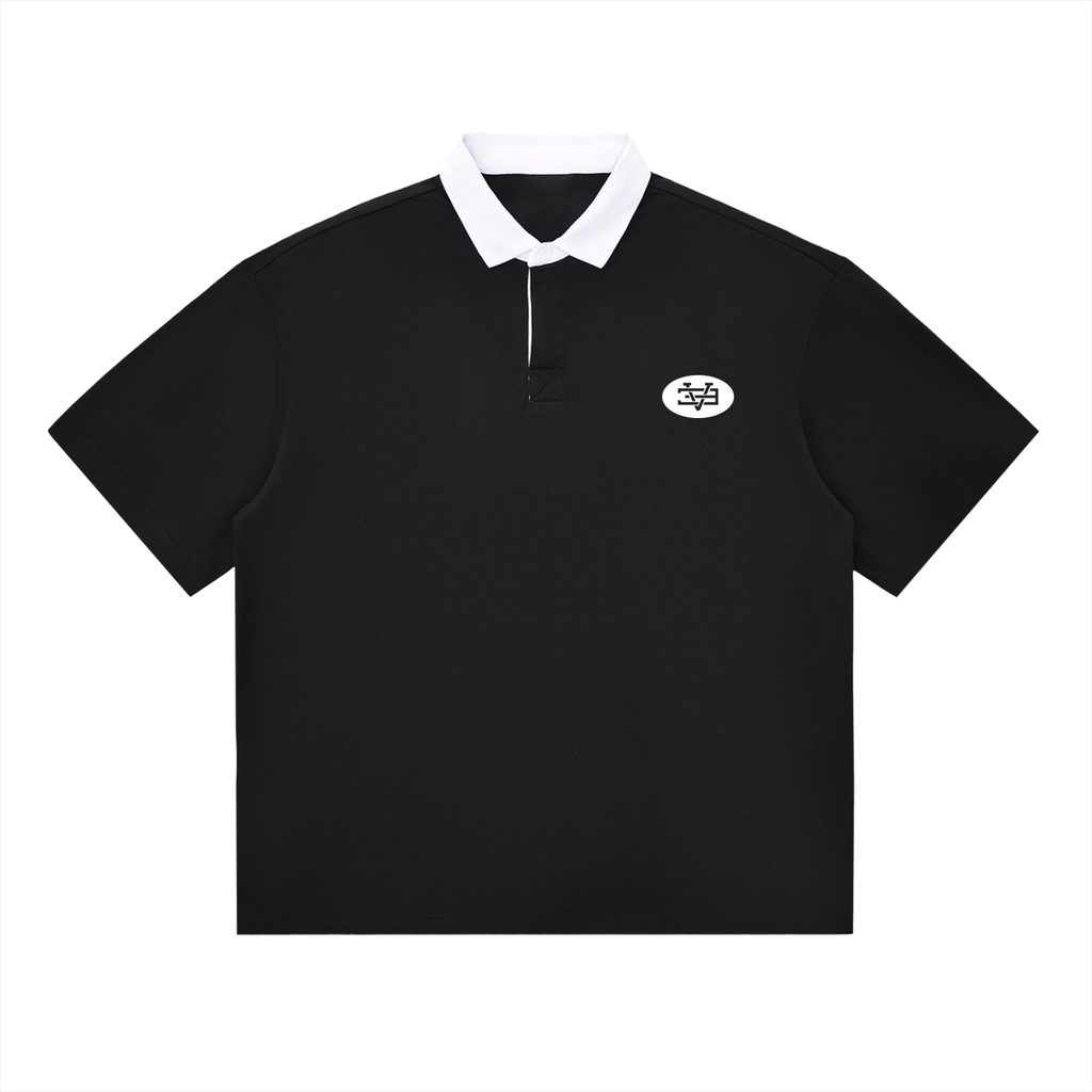Sporty Logo Essential Contrast Polo Shirt