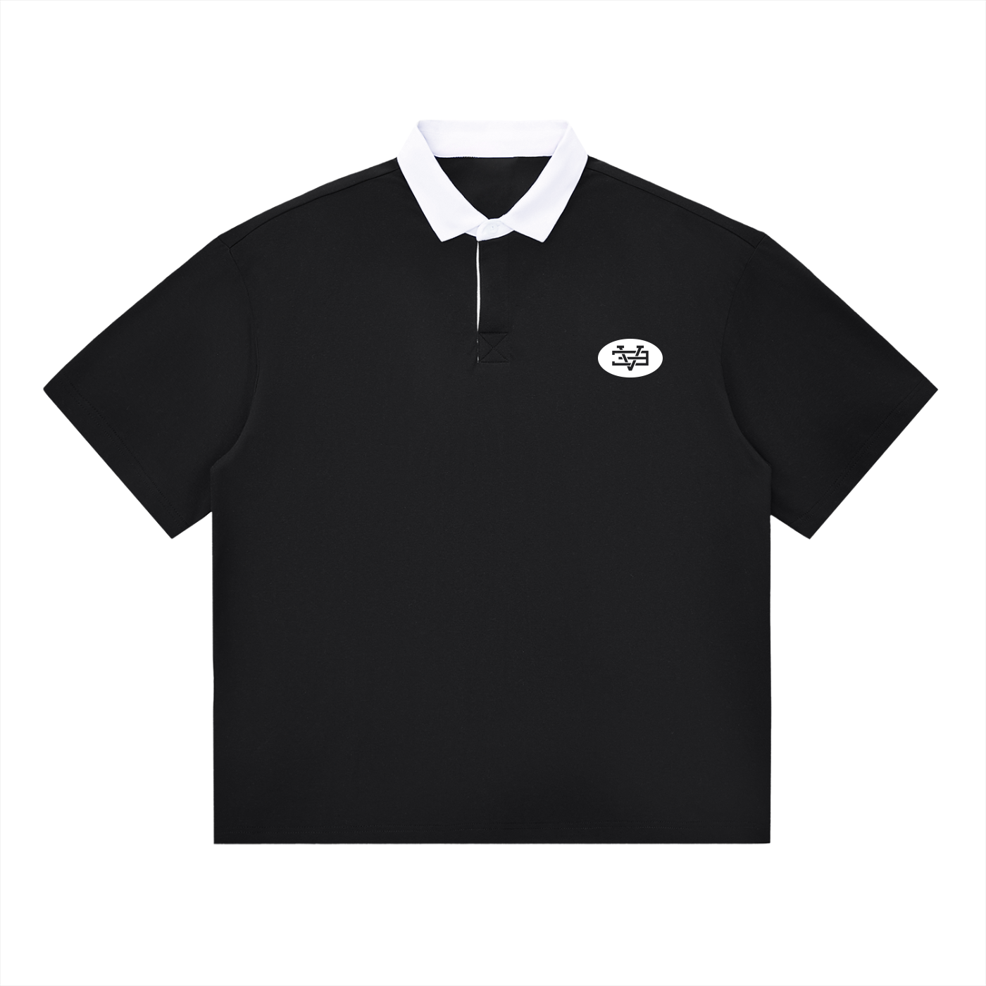 Sporty Logo Essential Contrast Polo Shirt