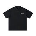 VIM Loose Cotton Short-Sleeve Polo Shirt